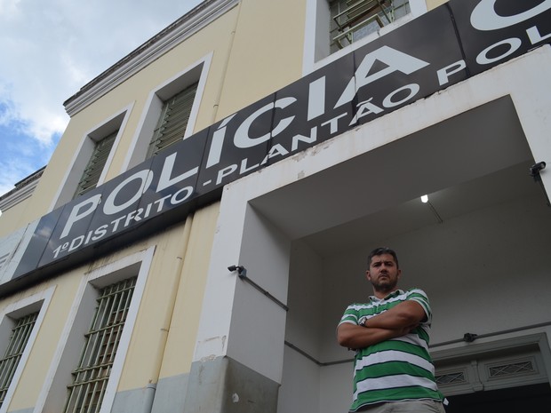 Pai de Joaquim esteve em Ribeirão Preto para conversar com a polícia (Foto: LG Rodrigues / G1)