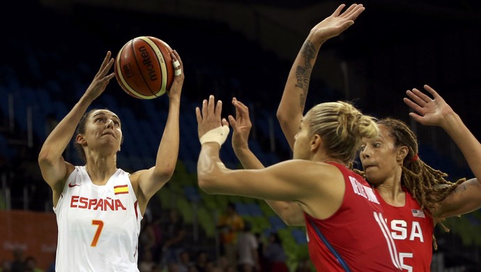 Estados Unidos x Espanha basquete feminino Olimpíada (Foto: REUTERS/Shannon Stapleton)