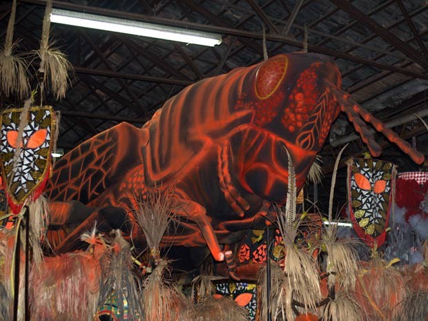 Alegoria da Porto da Pedra, que vai falar da dança dos casais de mestre-sala e porta-bandeira (Foto: Joice Hurtado/ Divulgação) Alegoria da Porto da Pedra, que vai falar da dança dos casais de mestre-sala e porta-bandeira (Foto: Joice Hurtado/ Divulgação)