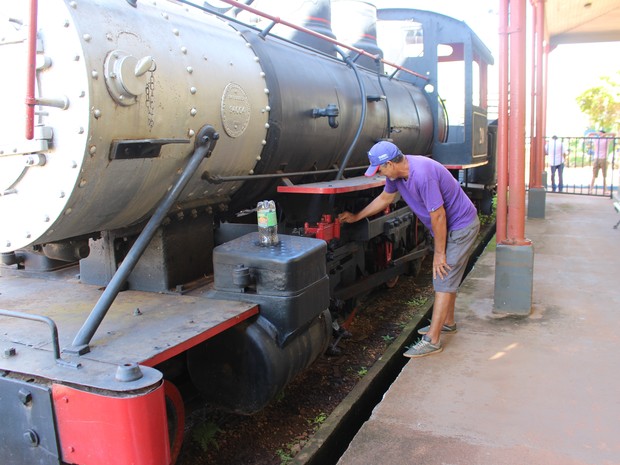 Locomotiva nº 20 de Guajará-Mirim (Foto: Júnior Freitas/G1)