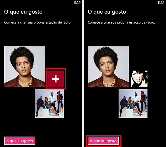 MixRadio monta playlists personalizadas de acordo com artistas preferidos do usuário (Foto: Reprodução/Elson de Souza)