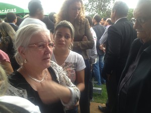 Romilda Marieta de Jesus Ribeiro, irmã de João Ribeiro, lamentou a morte do senador (Foto: Monique Almeida/G1)
