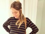 Vitoria Frate mostra barrigão de oito meses e brinca: 'Roupas novas'