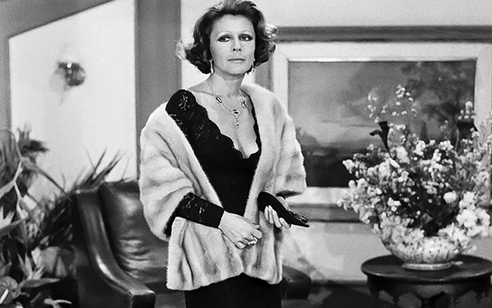 Atriz Neuza Amaral em cena da primeira versão da novela Selva de Pedra, em 1972 (Foto: Cedoc/TV Globo)