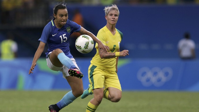 Brasil x África do Sul futebol feminino (Foto: Reuters)