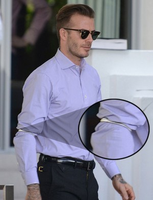 Beckham em Miami (Foto: Splash News  )