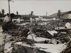 São José da Laje ficou totalmente destruída em 1969 (Foto: Osvaldo Timóteo/Arquivo Pessoal)