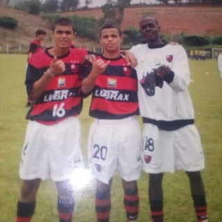 Célio Júnior e Egídio no Flamengo (Foto: Arquivo pessoal)