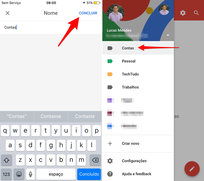 Crie um novo marcador no Gmail (Foto: Reprodução/Lucas Mendes)