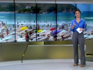 Sandra Annenberg mostra a reportagem de Thaíse Cavalcante no quadro Tô de Folga (Foto: Reprodução/ Rede Globo)