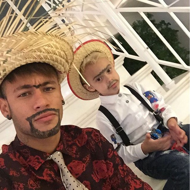 Neymar e Davi Lucca (Foto: Reprodução/ Instagram)