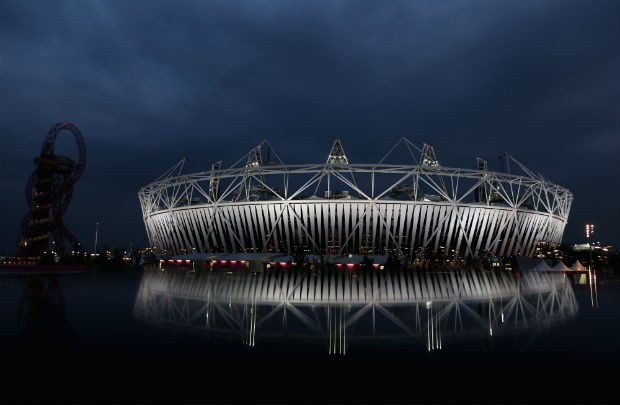 Vista geral do Est&aacute;dio Ol&iacute;mpico, durante a abertura dos Jogos de Londres (Foto: Phil Walter/Getty Images)