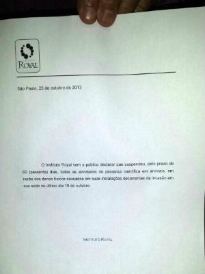 Prefeitura suspende alvará do Instituto Royal em São Roque (Foto: Adriana Perroni/TV TEM)