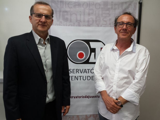 Mário Volp, da Unicef, e Juarez Dayrell, professor da UFMG, são os responsáveis pelo estudo sobre o ensino médio. (Foto: Tábata Poline/G1 MG) Mário Volp, da Unicef, e Juarez Dayrell, professor da UFMG, são os responsáveis pelo estudo sobre o ensino médio. (Foto: Tábata Poline/G1 MG)