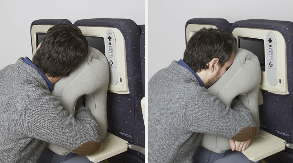 Woollip: invenção promete conforto durante viagens de avião. (Foto: Divulgação)