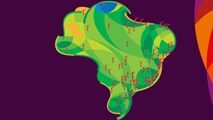 Mapa da Tocha Olímpica (Foto: Reprodução) Mapa da Tocha Olímpica (Foto: Reprodução)