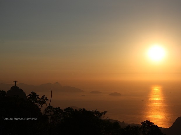 Sol nasce no Rio nesta quinta-feira (Foto: Marcos Estrella/TV Globo)