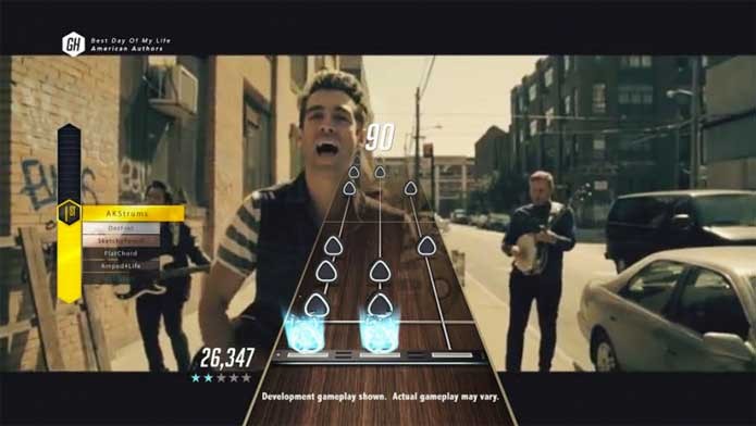 Guitar Hero TV é o modo online com clipes jogáveis (Foto: Divulgação/Activision)
