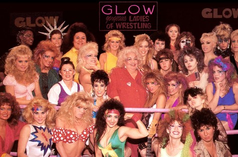 Participantes do G.L.O.W. da décadade 1980 (Foto: Reprodução)