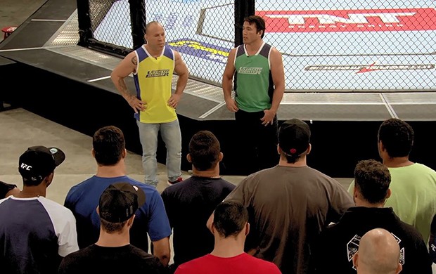 Wanderlei Silva e Chael Sonnen (Foto: Reprodução / TUF Brasil) Wanderlei Silva e Chael Sonnen (Foto: Reprodução / TUF Brasil)