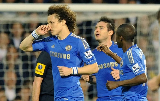 David Luiz gol Chelsea Fullham (Foto: AFP)