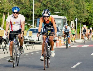 Prova de ciclismo no Circuito Amazonense de Triathlon=01-04-2012 (Foto: Federação de Triathlon do Amazonas/Divulgação)