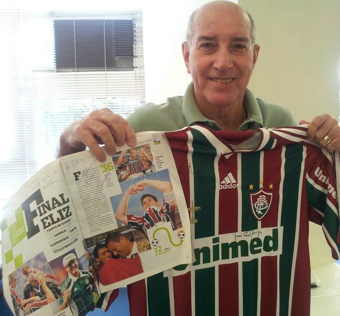 Gerson com a camisa do Fluminense (Foto: Alessandra Ferreira/GloboEsporte.com)