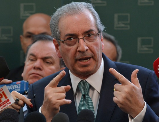 Eduardo Cunha, presidente da Câmara, anuncia rompimento político com governo (Foto: Antonio Cruz/Agência Brasil)