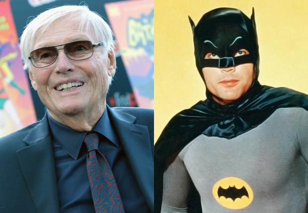 Adam West em 2016, aos 88 anos, e como Batman, nos anos 60 (Foto: Getty Images e Reprodução) Adam West em 2016, aos 88 anos, e como Batman, nos anos 60 (Foto: Getty Images e Reprodução)