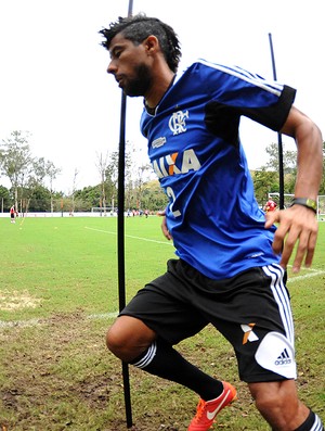 Leo Moura  treino Flamengo (Foto: Alexandre Vidal / Fla Imagem)