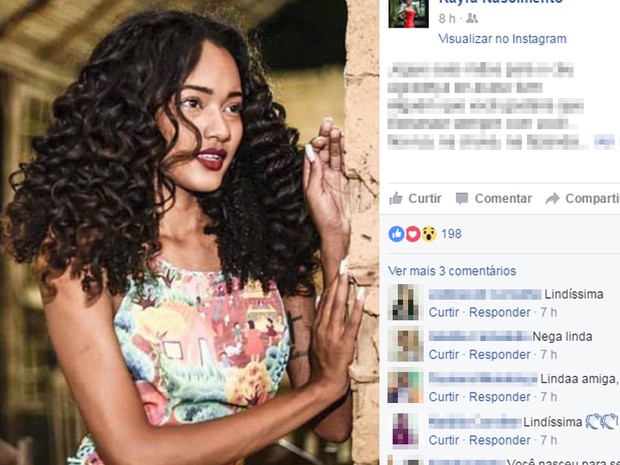 Kayra Nascimento denuncia que sofreu racismo em concurso Miss Piauí (Foto: Reprodução/Facebook)