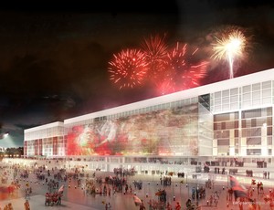 Projeto da Arena da Baixada, estádio do Atlético-PR (Foto: Divulgação/Site oficial do Atlético-PR)