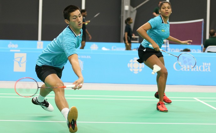 Alex Yuwan Tjong e Lohaynny Vicente Badminton (Foto: Saulo Cruz/Exemplus/COB) Alex Yuwan Tjong e Lohaynny Vicente Badminton (Foto: Saulo Cruz/Exemplus/COB)