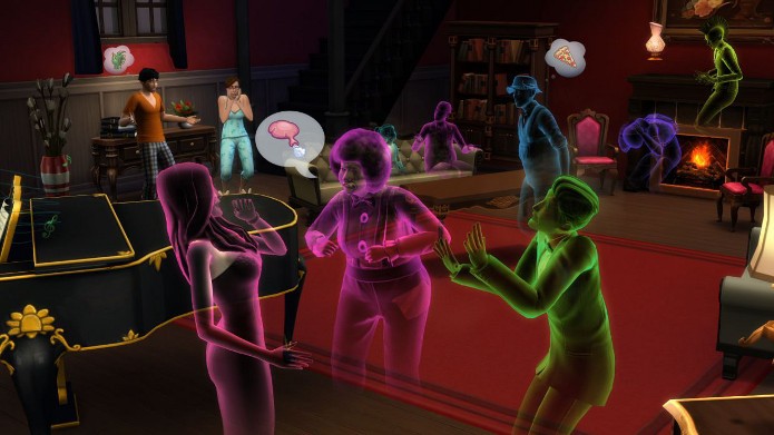 Nova atualização permite que Sims voltem na forma de fantasmas (Foto: Divulgação)