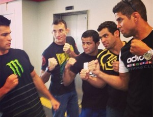 Dominick Cruz, Jussier Formiga, Renan Barão e Léo Santos MMA UFC (Foto: Reprodução/Instagram)
