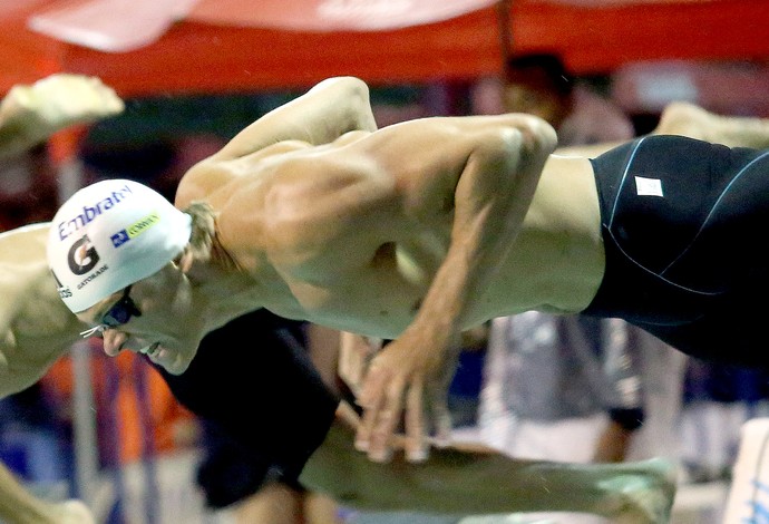 Cesar Cielo natação 50m Torneio Metropolitano (Foto: Orlando Bento / Minas Tênis)