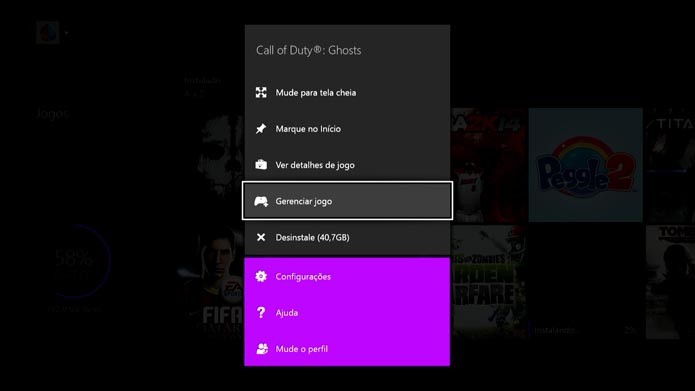 Xbox One: aprenda a gerenciar o conteúdo do seu HD (Foto: Reprodução/Murilo Molina)