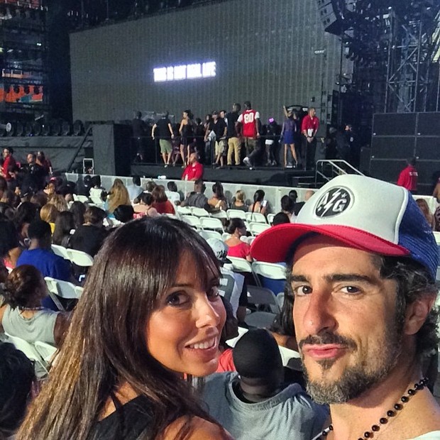 Marcos Mion com o a mulher, Suzana Gullo, em show de Beyoncé e Jay-Z em Miami, nos Estados Unidos (Foto: Instagram/ Reprodução)