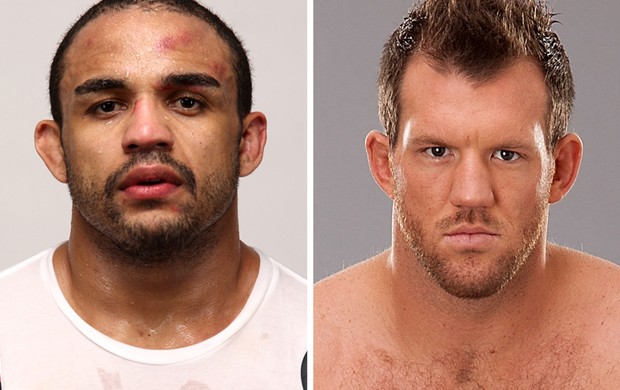 Montagem Rafael Feijão x Ryan Bader UFC (Foto: Editoria de Arte)