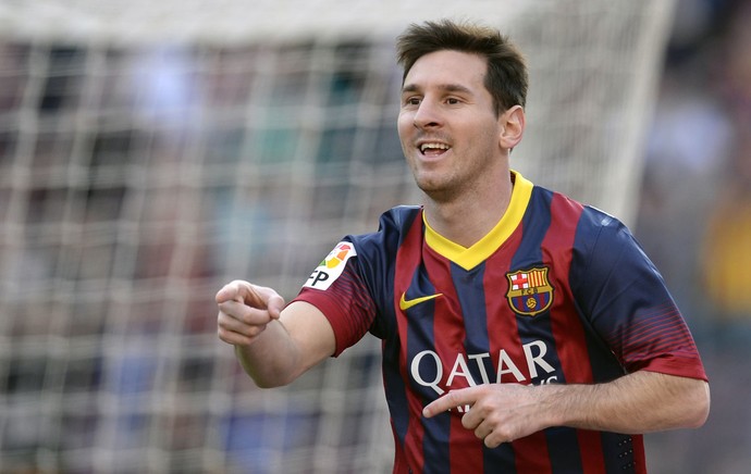 Messi gol, Barcelona x Osasuna (Foto: AFP)