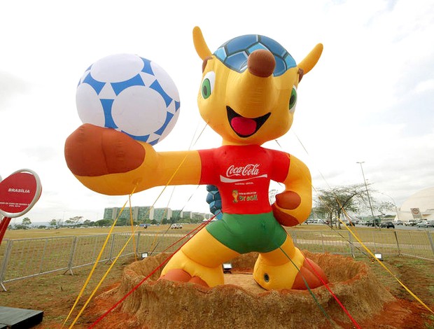  Tatu-bola, mascote oficial da Copa de 2014 Brasília  (Foto: Glauber Queiroz / Portal da Copa)