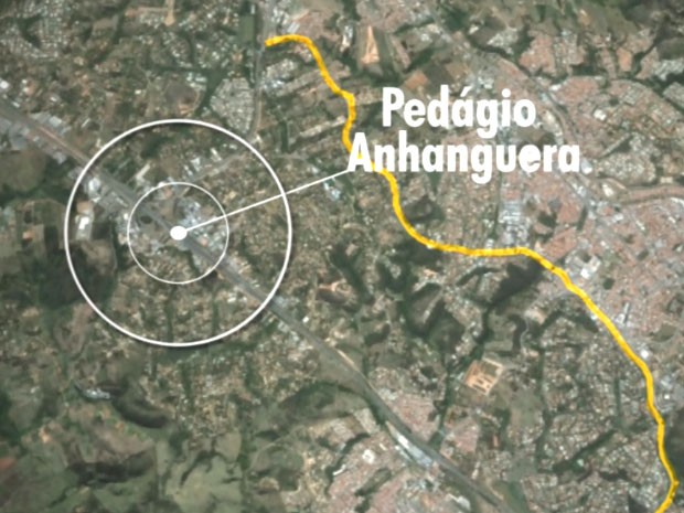 Motoristas usam vias urbanas para fugir de pedágio na Rodovia Anhanguera em Valinhos, SP (Foto: Reprodução EPTV)