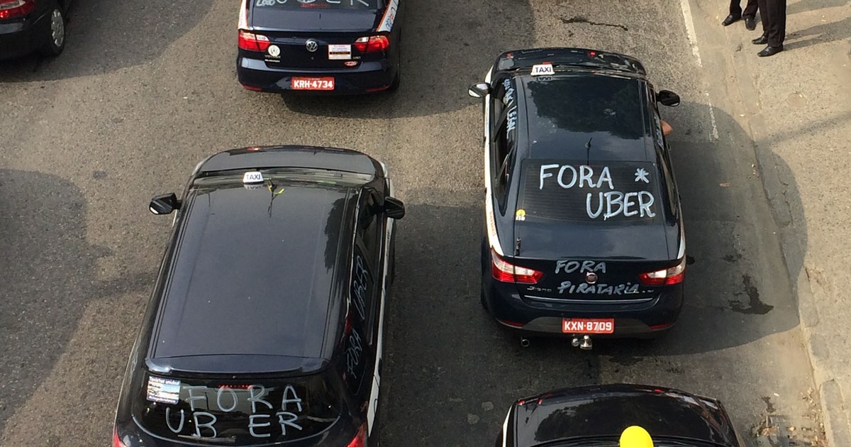 G Em Dia De Protesto De Taxistas Uber Oferece Desconto No Rio