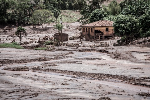 Propriedades rurais afetadas pela tragédia, próximas a Paracatu de Baixo