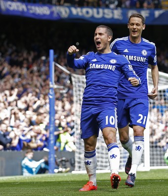 Hazard gol Chelsea (Foto: Reuters)