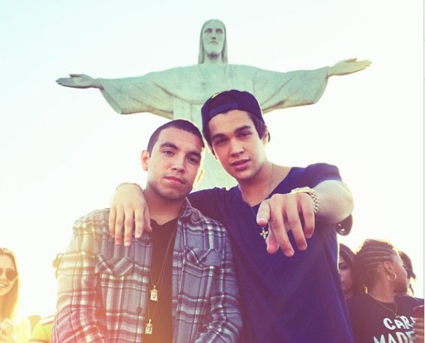 Austin Mahone registra sua visita ao Cristo Redentor (Foto: Arquivo Pessoal) Austin Mahone registra sua visita ao Cristo Redentor (Foto: Arquivo Pessoal)