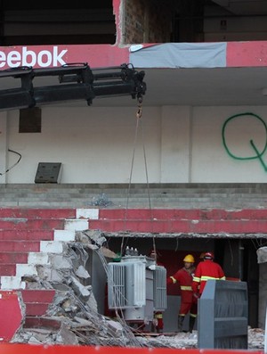 Obras no Beira-Rio (Foto: Diego Guichard / GLOBOESPORTE.COM)