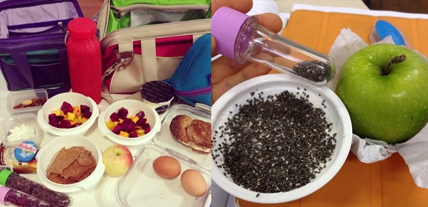 A única refeição que Natalia faz em casa é o café da manhã. No resto do dia, ela conta com a ajuda do que leva na lancheira (Foto: Reprodução / Instagram)