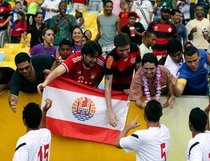 taiti jogadores espanha x taiti (Foto: Reuters)