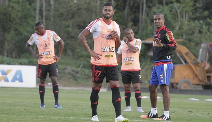 Kayke treino Flamengo (Foto: Divulgação / Flamengo)